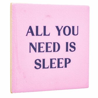 Tegeltje All you need is sleep