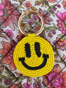 Sleutelhanger Smiley geel - Loffs