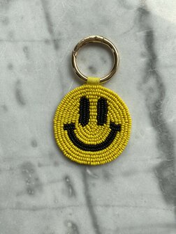 Sleutelhanger Smiley geel - Loffs