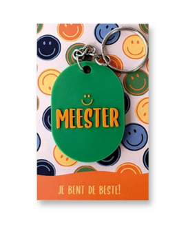 Sleutelhanger Meester, je bent de beste!
