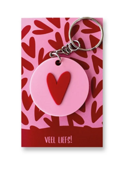 Sleutelhanger Hartje, veel liefs!