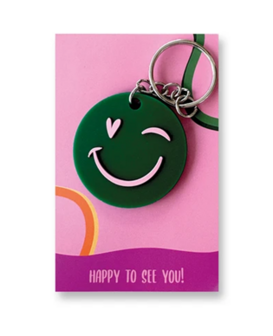 Sleutelhanger Smiley, happy to see you!