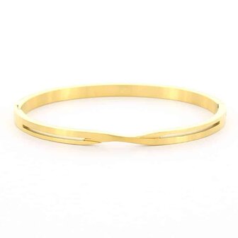 Bangle Kruislings goud - Kalli