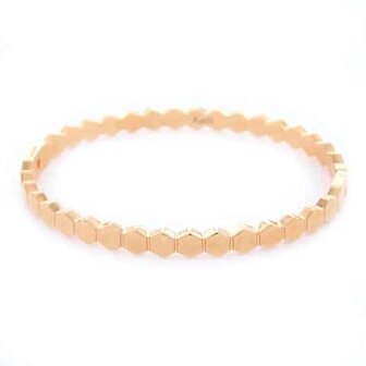 Bangle Hexagon goud - Kalli