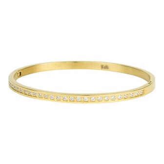 Bangle Zirkonia steentjes Luna goud - Kalli