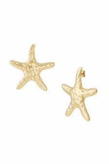 Oorbellen Large starfish - goud