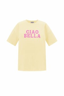 T-shirt Ciao Bella - geel