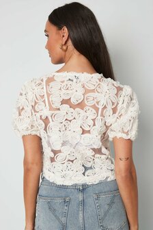 Top Blooming love - wit