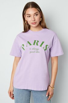 T-shirt Paris - lila