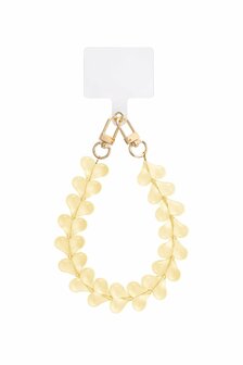 Telefoonkoord short Small hearts - peach