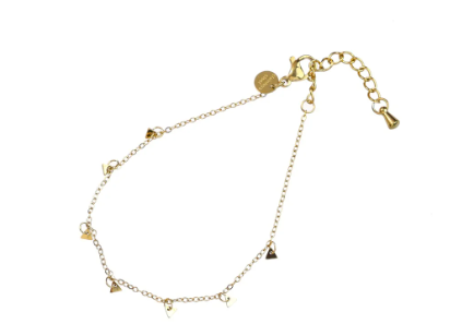 Armband TB5341-2 tiny bracelet Triangle goud - Day&amp;Eve