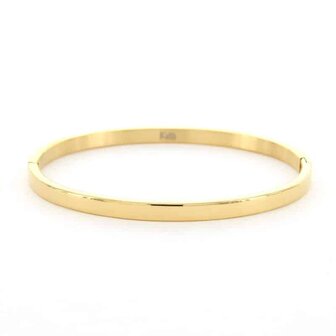 Bangle Plat glans smal Sophie goud - Kalli