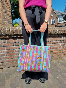 Shopper Iris indira gestreept - Loffs