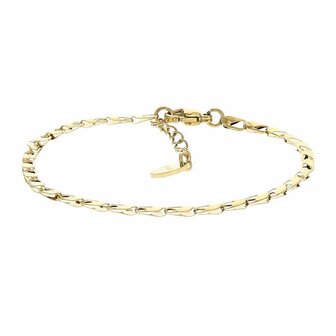 Armband Plat haak goud - Kalli