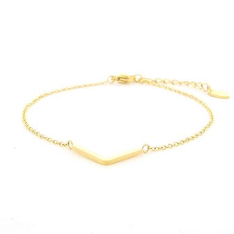 Armband V vorm goud - Kalli