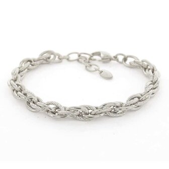 Armband schakel Jasseron zilver - Kalli