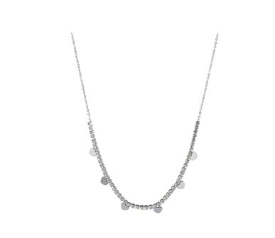 Ketting N4763-1 Shiny hearts necklace zilver - ​​​​​​​Day&amp;Eve 
