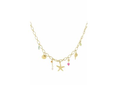 Bedelketting Coastal treasure - goud