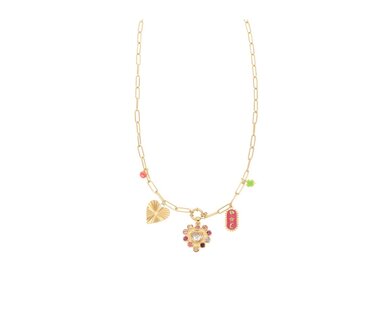 Bedelketting multi color - Rose &amp; Camellia