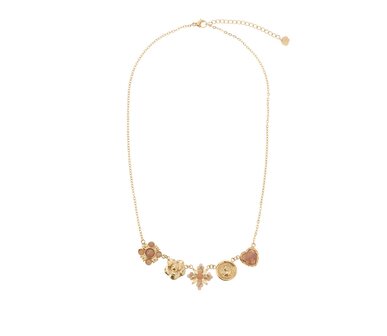 Bedelketting soft pink goud - Rose &amp; Camellia