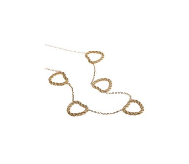 Ketting Open hartjes goud - Rose &amp; Camellia