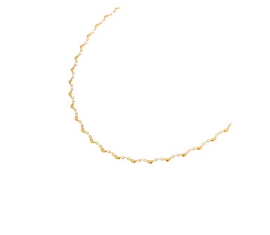 Ketting K.SK.196.1 Half moon goud - Label Kiki