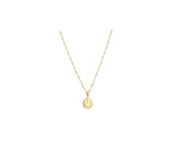 Ketting happy face - goud
