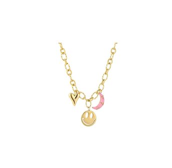 Bedelketting to the moon - goud