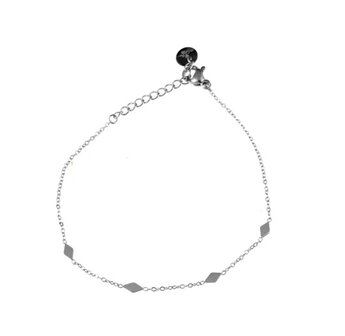 Armband TB0481-1 tiny bracelet small diamond shapes zilver - Day&amp;Eve 