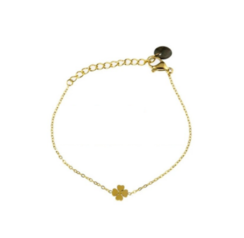 Armband TB9316-2 tiny bracelet clover goud - Day&amp;Eve 