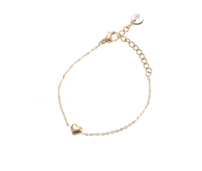 Armband TB8814-2 tiny bracelet heart goud - Day&amp;Eve