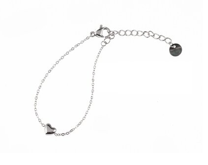 Armband TB8814-1 tiny bracelet heart zilver - Day&amp;Eve