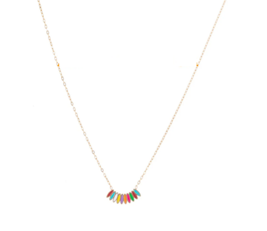 Ketting TN3301-3 2 color wave goud - Day&amp;Eve