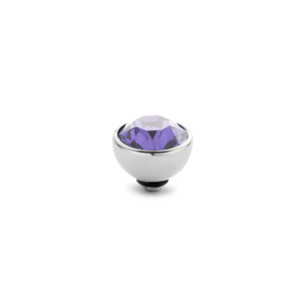 Steentje twisted Basic Tanzanite stone 6 mm zilver M01SR 5011 - Melano