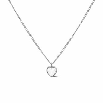 Ketting  LILY hartje Zirconia zilver - Karma
