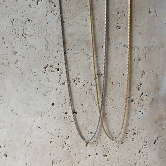 Ketting Mini Square gold - George The Label