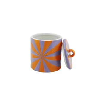 Sierpotje Swirl groot oranje / lila - Housevitamin