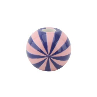 Kandelaar Swirl groot roze / blauw - HouseVitamin