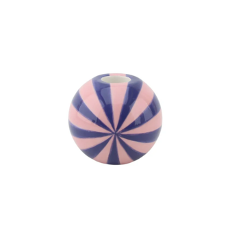Kandelaar Swirl klein roze / blauw - HouseVitamin