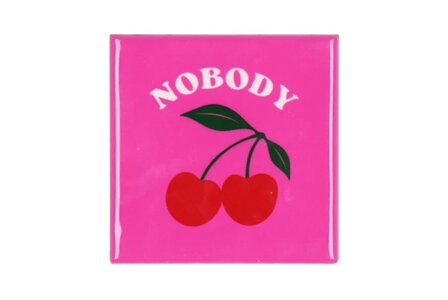 Tegeltje Nobody &quot;Kers&quot;