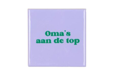 Tegeltje Oma&#039;s aan de top