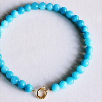 Kralen ketting turquoise - Bazou