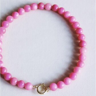Kralen ketting roze - Bazou