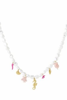 Ketting Parels ocean - goud