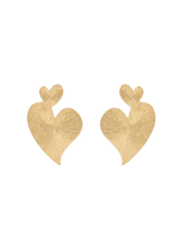 Oorbellen Lovely hanging hearts - Rose &amp; Camellia