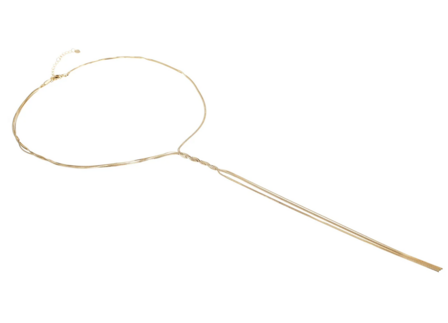 Ketting gevlochten goud - Rose &amp; Camellia
