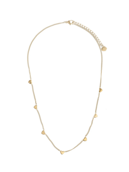 Ketting hartjes goud - Rose &amp; Camellia