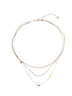 Dubbele ketting muntjes goud - Rose &amp; Camellia