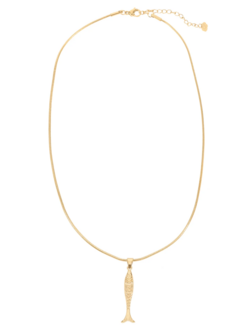 Ketting vis goud - Rose &amp; Camellia