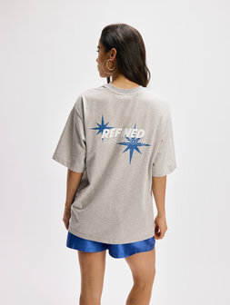 T-shirt Maggy grijs/blauw - Refined Department